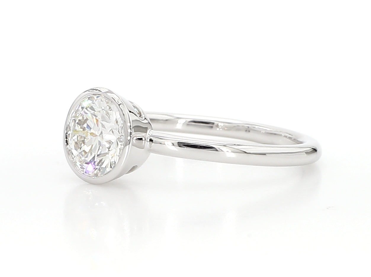 ENGAGEMENT RING ROUND BRILLIANT CUT DIAMOND, 1.03 carats, F VS1 TRIPLE EXCELLENT, GIA 2254711037