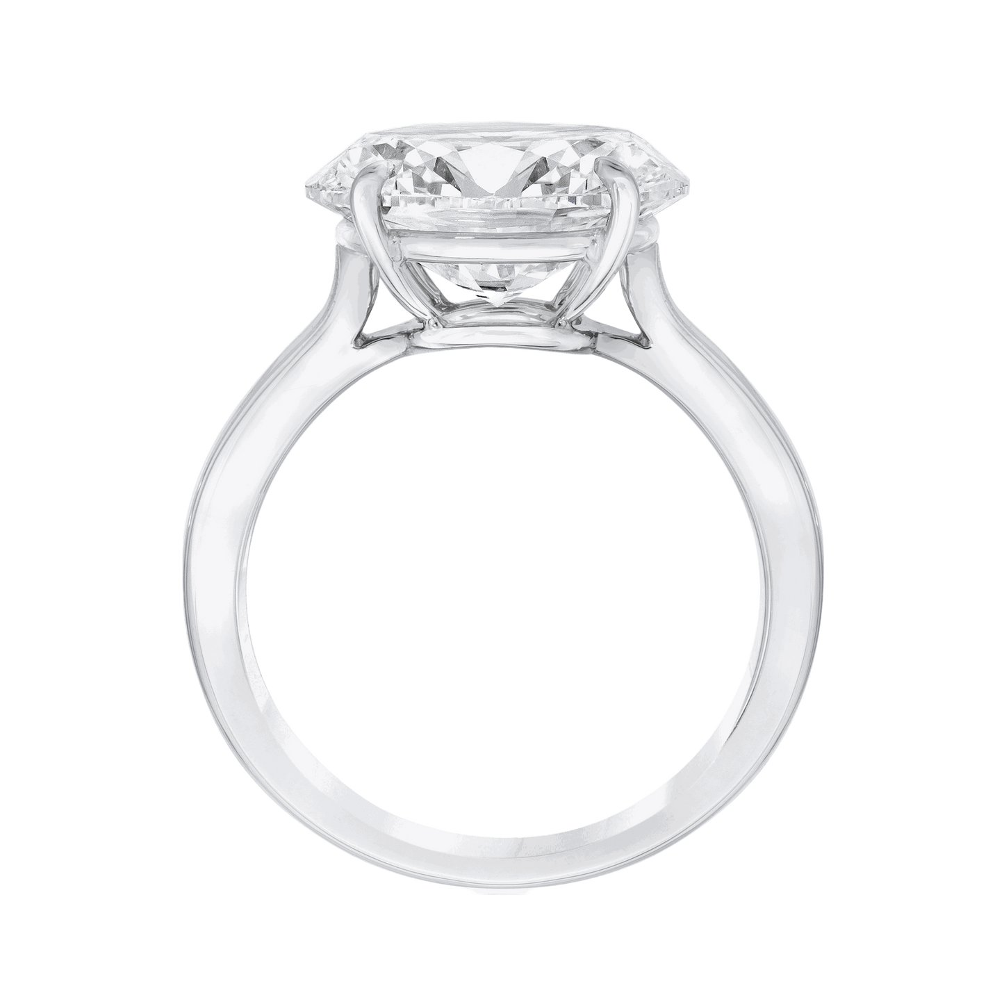 OVAL SOLITAIRE RING, 3 CARAT, G VS2, 18k, GIA