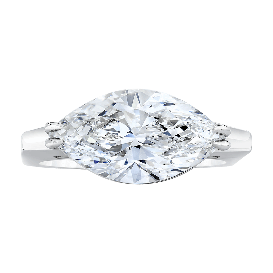 MARQUISE DIAMOND RING, 4 CARAT, 18KW