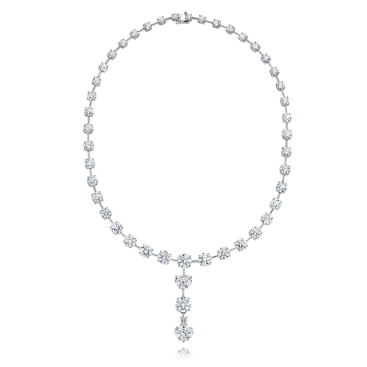 HEARTDROP : MIXED SHAPES DIAMOND NECKLACE