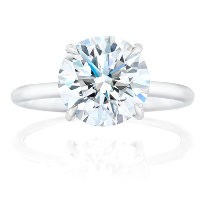 ENGAGEMENT RING, ROUND BRILLIANT CUT DIAMOND,18k