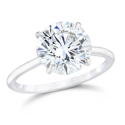 ENGAGEMENT RING, ROUND BRILLIANT CUT DIAMOND,18k