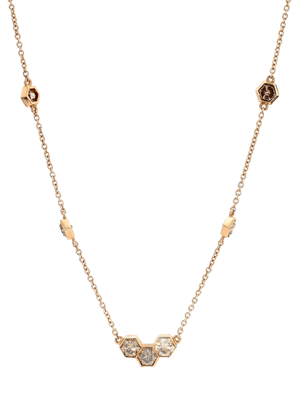 HONEYCOMB DIAMOND NECKLACE, 5.94 CTTW, 18K