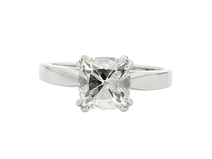 CUSHION BRILLIANT RING, 2.00 J VS2, PLATINUM, GIA 1315872560